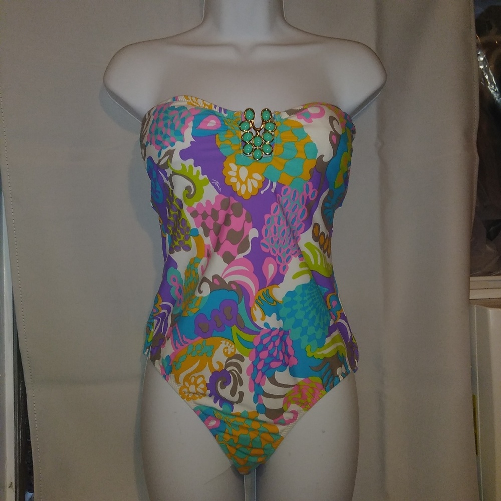 Trina Turk one piece swimsuit size 10